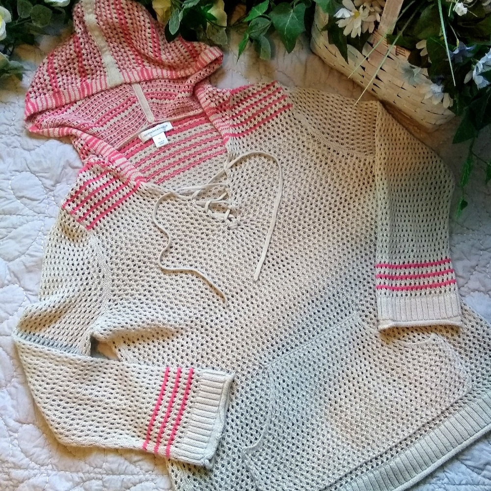 Christopher & Banks hooded sweater nwot